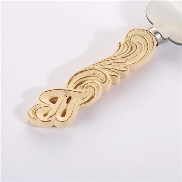 Vintage Style Wedding Cake Knife and Serving Set Wedding Cake Knife (Set of 2) - Picture 2 of 7